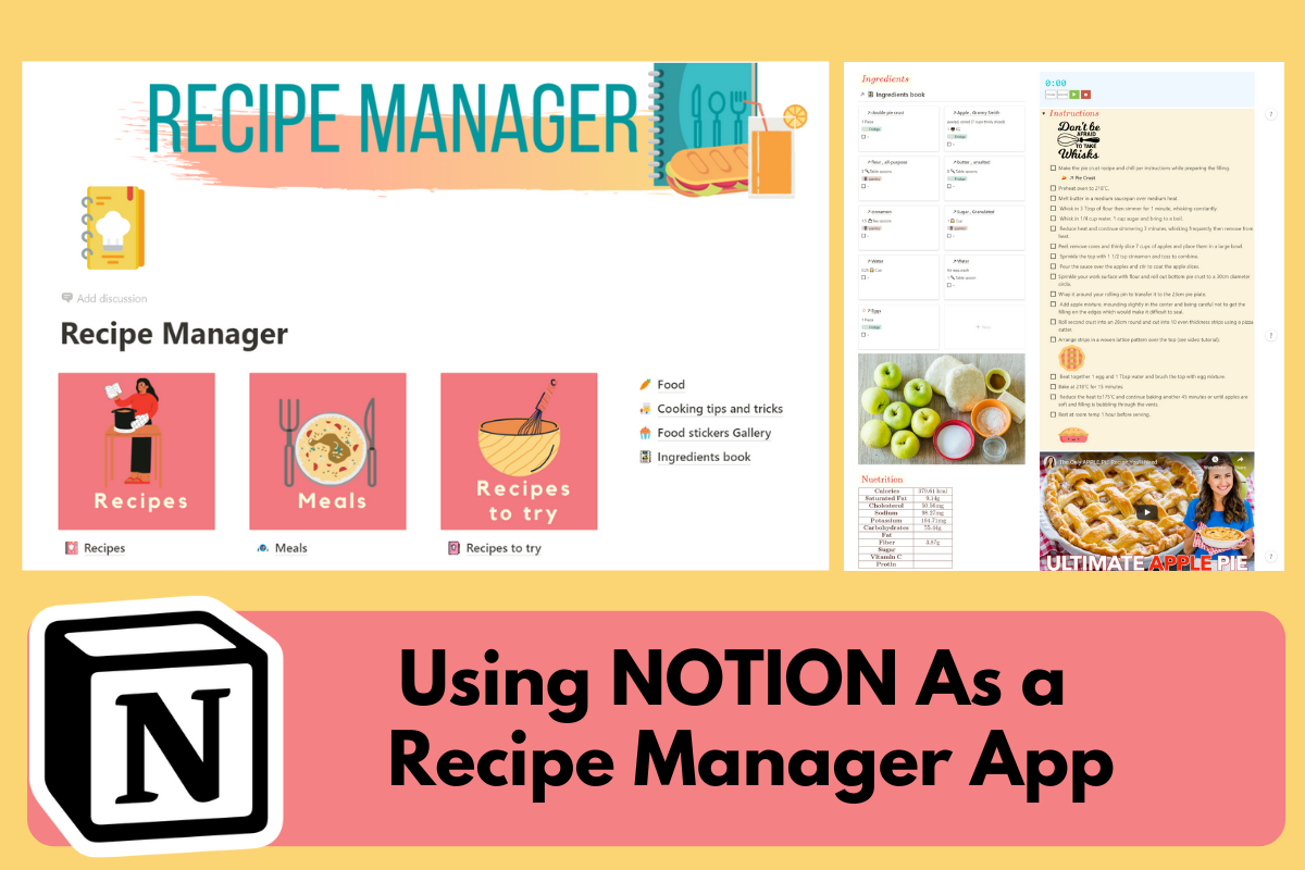 Using Notion templates as a Recipe Manager app · Shorouk's Blog