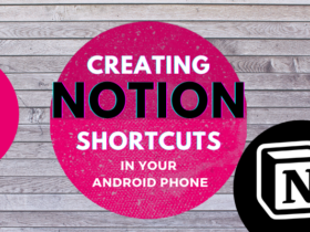 Add a shortcut to Notion page on Android home screen