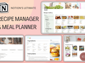 Notion Recipe Manager and Meal Planner