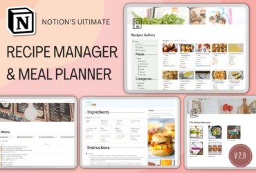 Notion Recipe Manager and Meal Planner