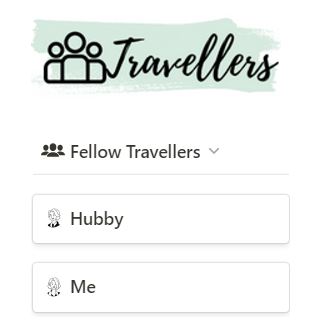 travel planner in notion